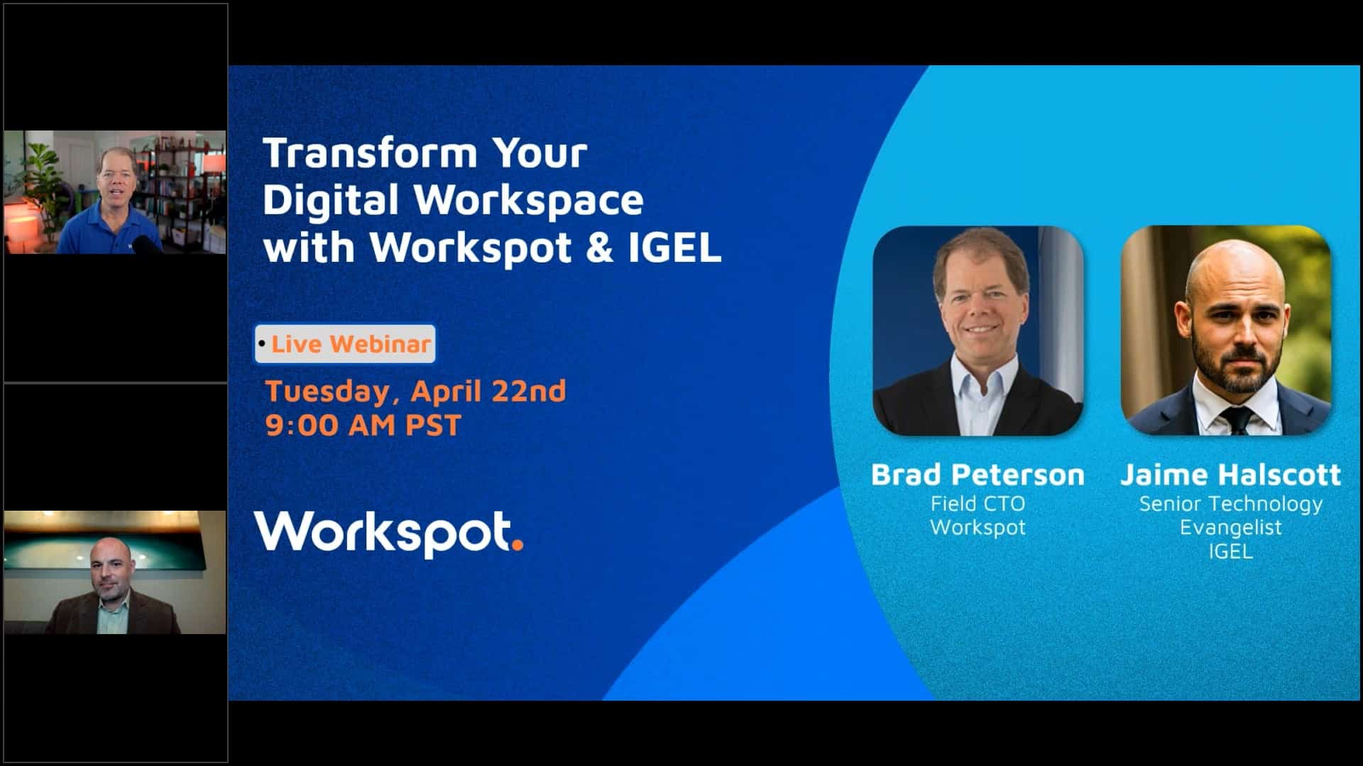 Workspot Webinar 4-22-25: PST Transform Your Digital Workspace with Workspot & IGEL