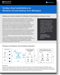Workspot is the Easiest Way to Deliver Windows Virtual Desktop (WVD)